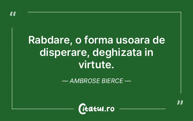 Citat Ambrose Bierce - citate viata