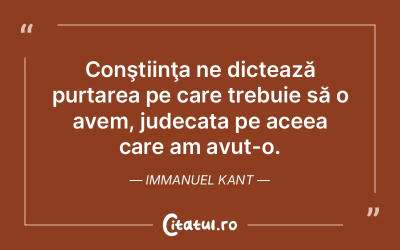 Citat Immanuel Kant - citate viata