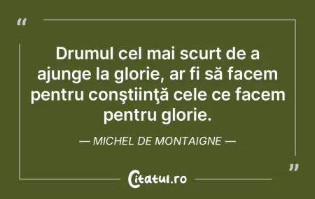Conştiinţa cea mai clară să poruncea...