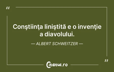 Când nu ne ascultăm conştiinţa, ea o... Când nu ne ascultăm conştiinţa, ea o...