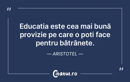 N-am lăsat niciodată școala să-mi af... N-am lăsat niciodată școala să-mi af...