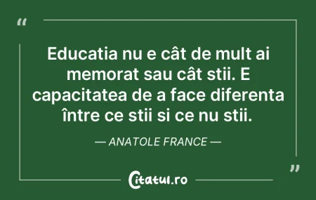 EducaÈ›ia este îmblânzirea unei flăcÄ... EducaÈ›ia este îmblânzirea unei flăcÄ...