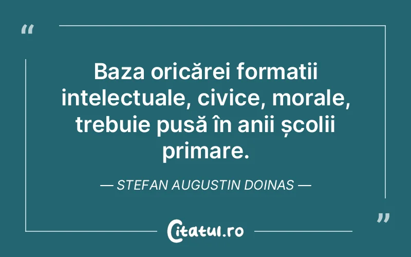 Citat Stefan Augustin Doinas - citate viata