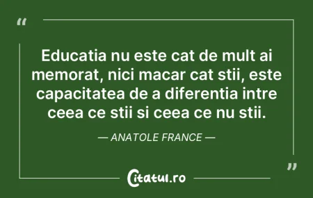 Educatia este un aparator mai bun al lib... Educatia este un aparator mai bun al lib...