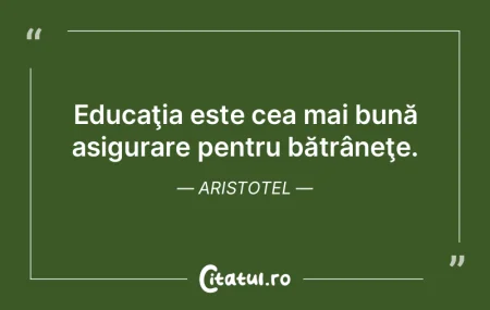 Nu există educaţie mai bună decât ne... Nu există educaţie mai bună decât ne...