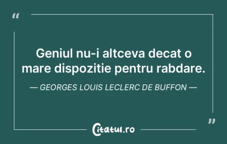 Geniul este oaza care apare în deşert ... Geniul este oaza care apare în deşert ...