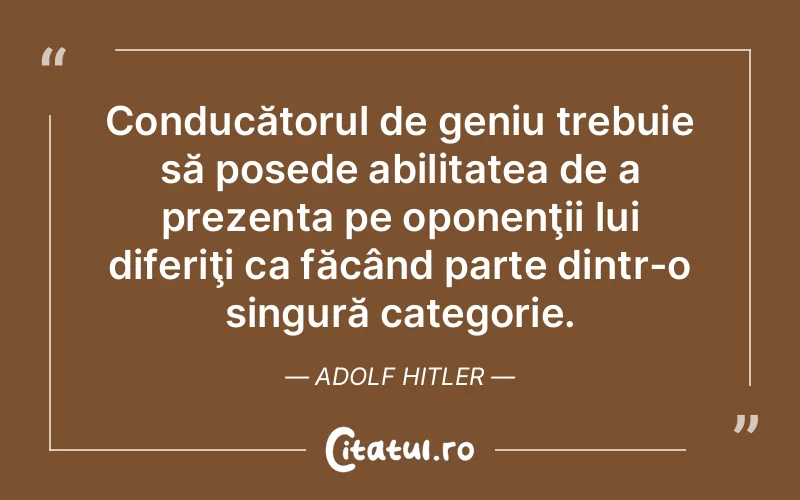 Citat Adolf Hitler - citate viata