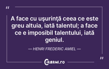 Totul e să ai geniu la douăzeci de ani...