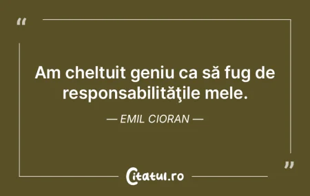 Să nu te îndoieşti niciodată de deci...