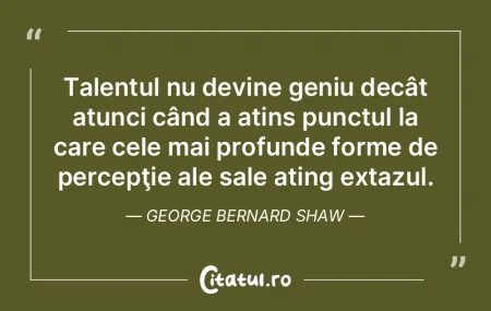 Geniul este personalitatea cu talent de ... Geniul este personalitatea cu talent de ...