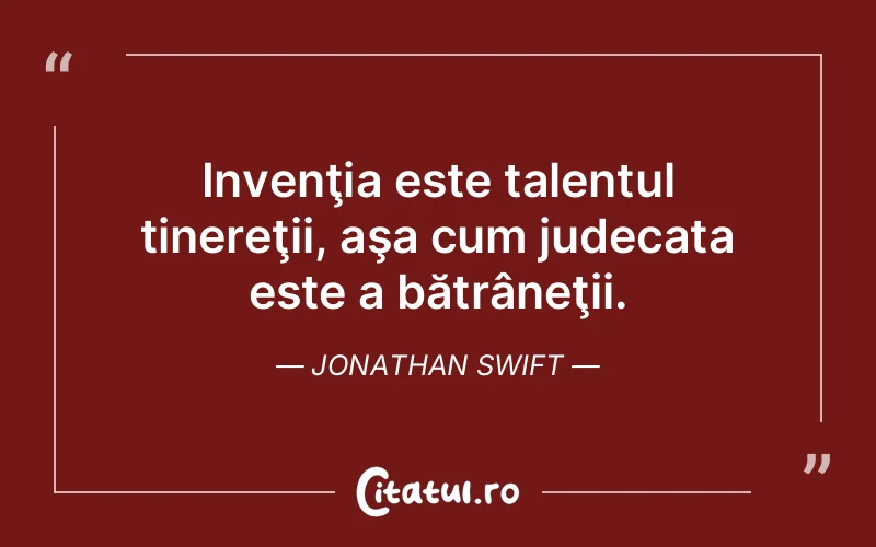 Citat Jonathan Swift - citate viata