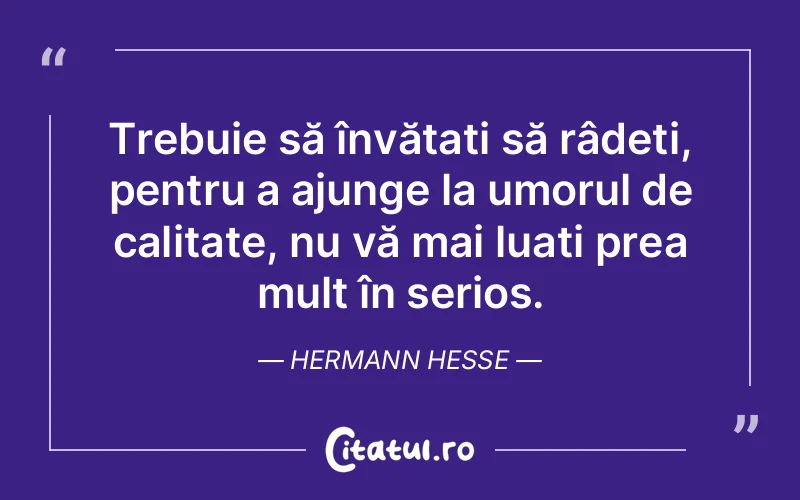 Citat Hermann Hesse - citate viata