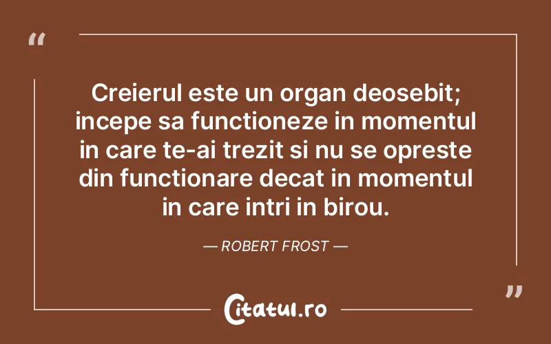 Citat Robert Frost - citate viata