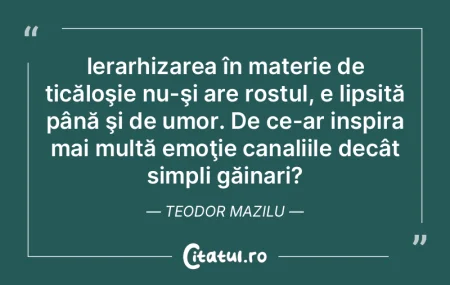 Y: Praştia alfabetului. Tudor Musatescu Y: Praştia alfabetului. Tudor Musatescu