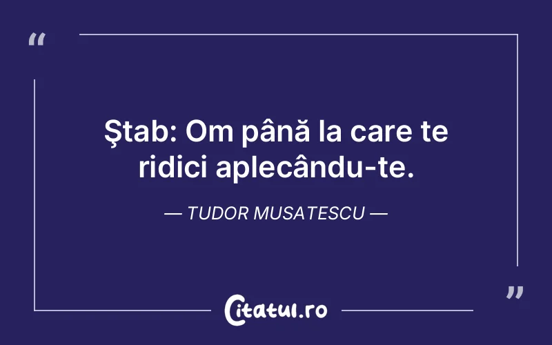 Citat Tudor Musatescu - citate viata