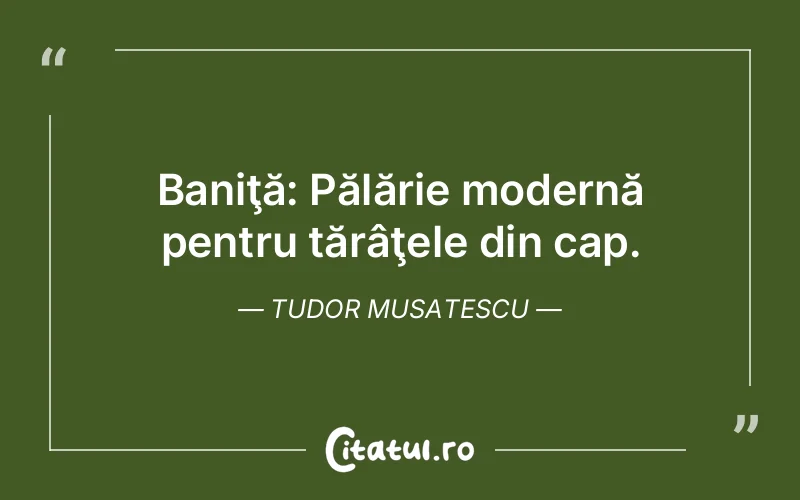 Citat Tudor Musatescu - citate viata