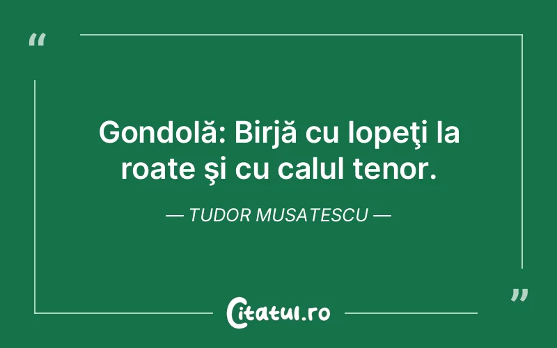 Citat Tudor Musatescu - citate viata
