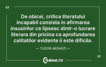 Carcotas, un critic al muncii noastre. A...