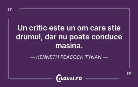 Critic, o persoana care se lauda ca este...