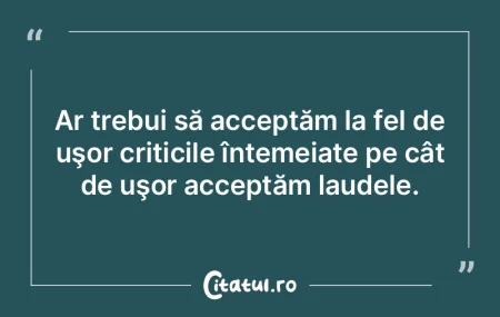 Unii critici ar trebui să aibă răbdar...