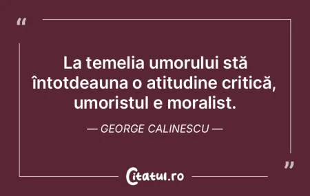 Critica este o caricatură, o şarjă. C...