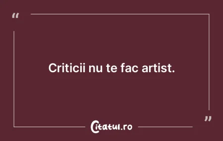 Literatura proastă creează o critică ...