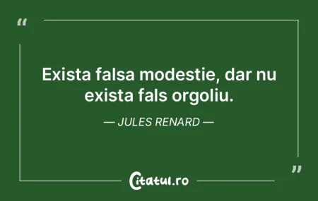 Orgoliul – fructul unei minţi otrăvi...