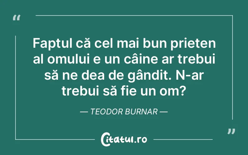 Citat Teodor Burnar - citate viata