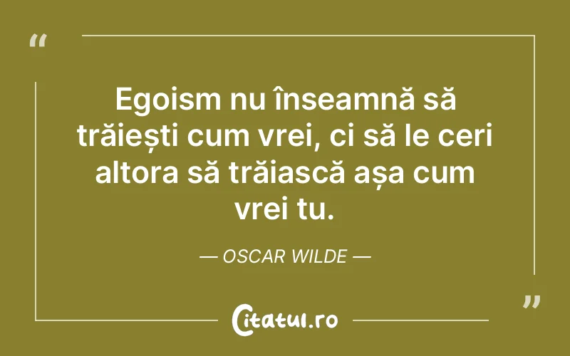 Citat Oscar Wilde - citate viata