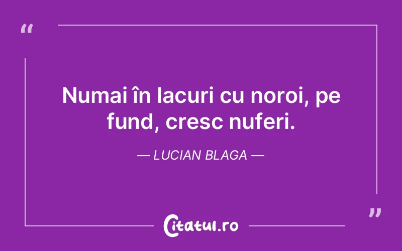 Citat Lucian Blaga - citate viata