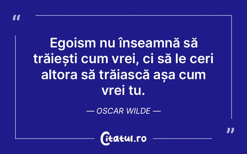 Citat Oscar Wilde - citate viata