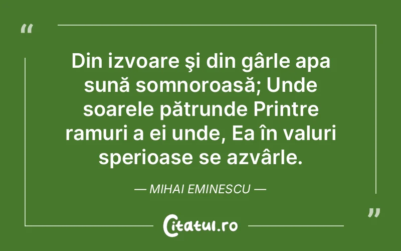 Citat Mihai Eminescu - citate viata