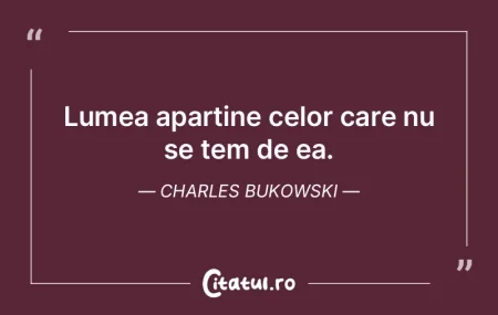 Am vrut întreaga lume sau nimic. Charle... Am vrut întreaga lume sau nimic. Charle...