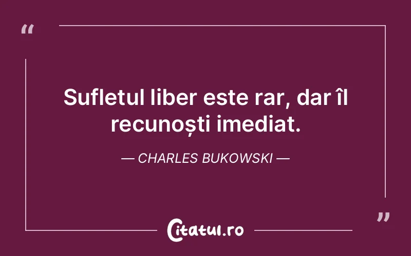 Citat Charles Bukowski - citate viata