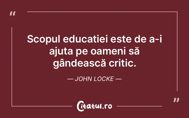Citat John Locke - citate viata
