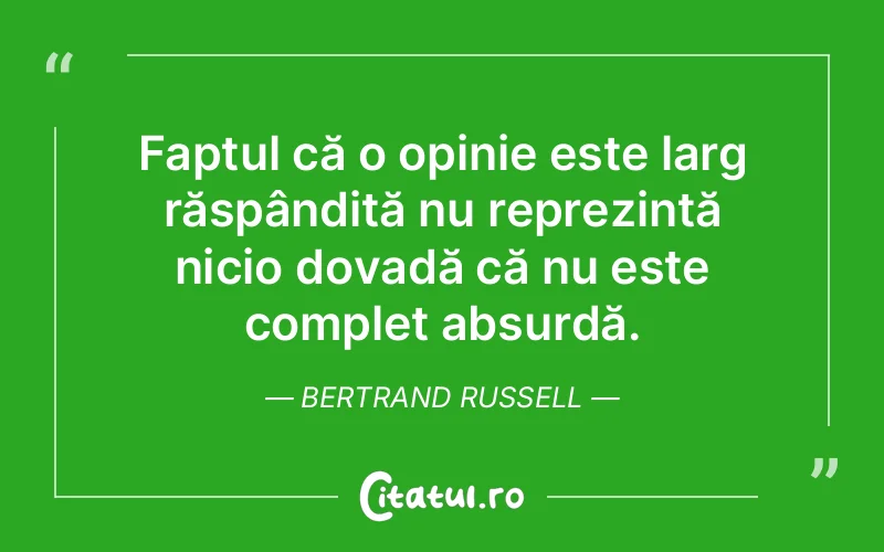 Citat Bertrand Russell - citate viata