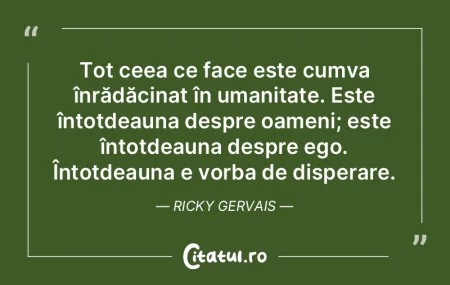 Convingerile nu schimbă faptele. Faptel...