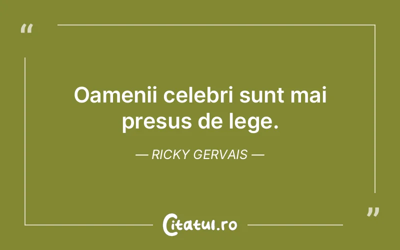 Citat Ricky Gervais - citate viata