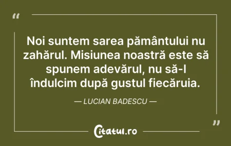 Citeste si: Ne maturizăm prin greutăți, nu odată cu ...