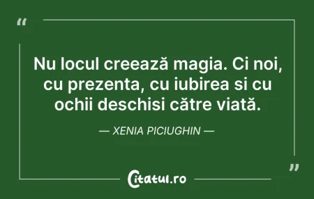Citeste si: Cine se teme de eșec nu va gusta nicioda...