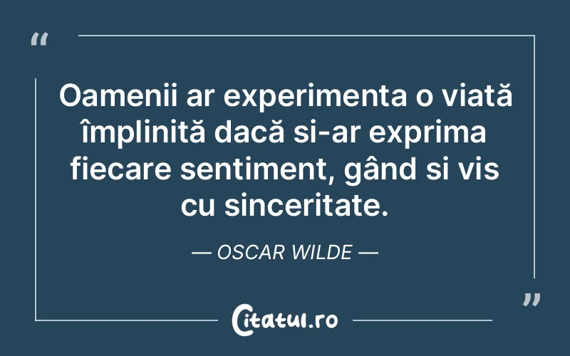 Citat Oscar Wilde - citate viata