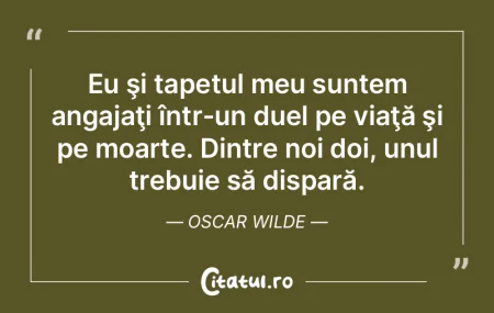 Eu şi tapetul meu suntem angajaţi înt...