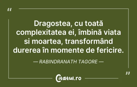 Dragostea, cu toată complexitatea ei, �...