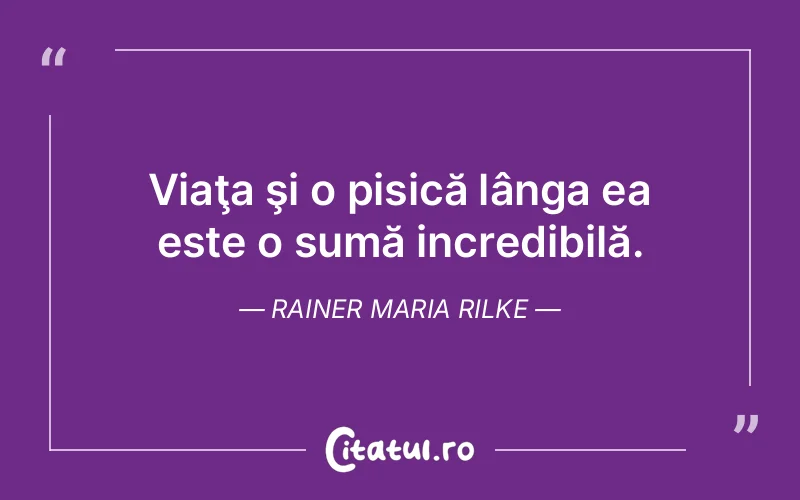 Citat Rainer Maria Rilke - citate viata