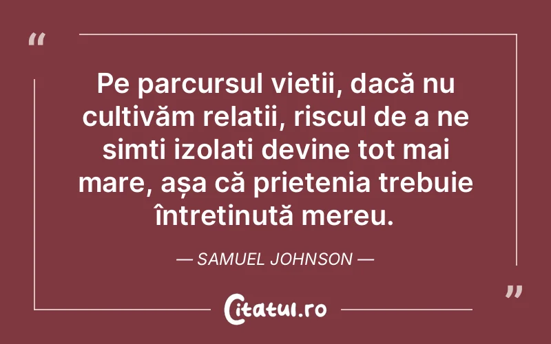 Citat Samuel Johnson - citate viata