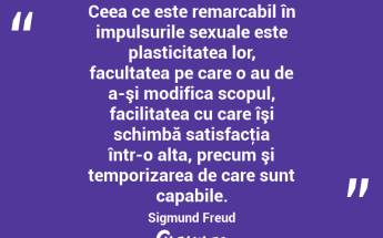 Ceea ce este remarcabil în impulsurile sexuale este plasticitatea lor, facultatea pe care o au de a-şi modifica scopul, facilitatea cu care îşi schimbă satisfacţia într-o alta, precum şi temporizarea de care sunt capabile. Sigmund Freud...