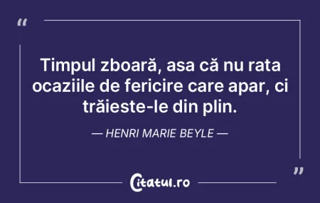 Timpul zboară, așa că nu rata ocaziil... Timpul zboară, așa că nu rata ocaziil...