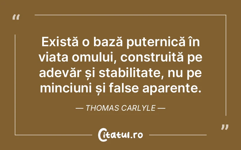 Citat Thomas Carlyle - citate viata