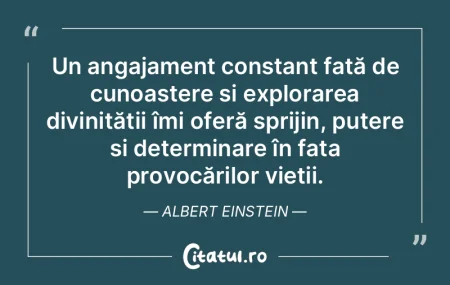 Un angajament constant față de cunoaș...