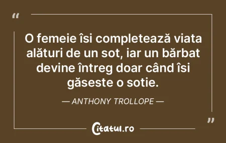 O femeie își completează viața alăt... O femeie își completează viața alăt...